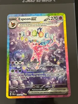 Pokemon TCG Espeon ex 155/131 SV: Prismatic Evolutions SIR Holo Near Mint - Image 1