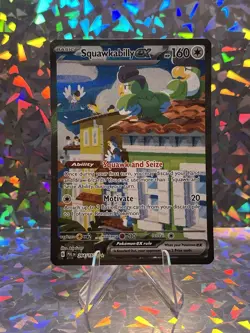 Pokemon TCG Paldea Evolved Squawkabilly ex Special Illustration Rare 264/193 - Image 2