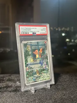 2023 POKEMON OBSIDIAN FLAMES POKEMON CENTER ETB PROMO #044 CHARMANDER PSA 10 - Image 2