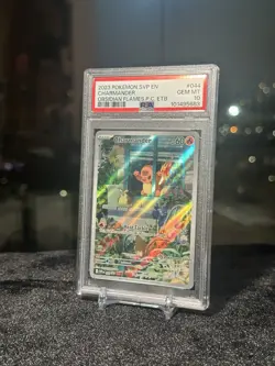 2023 POKEMON OBSIDIAN FLAMES POKEMON CENTER ETB PROMO #044 CHARMANDER PSA 10 - Image 3