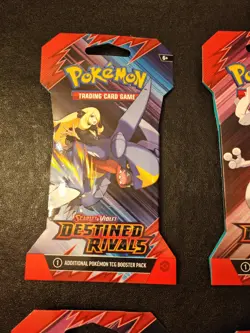 Pokemon TCG Destined rivals sleeved art set of 4. new sealed uk - Image 5