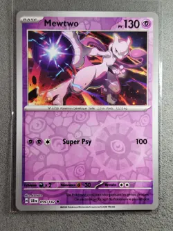 Carte POKEMON FR - EV07 Couronne Stellaire 059/142 Mewtwo Reverse Neuf - Image 1