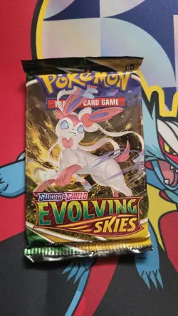 1X Evolving Skies Booster Pack Pokemon Factory Sealed English Umbreon - Image 1