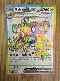 Galvantula ex - 159/142 - Pokemon Stellar Crown Full Art Ultra Rare NM - Image 1