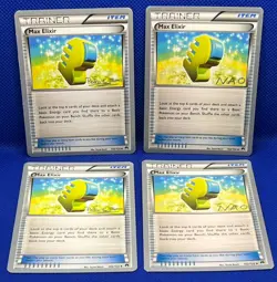 Pokemon Tcg Max Elixir 102/122 WC 2018 x4 - Image 1