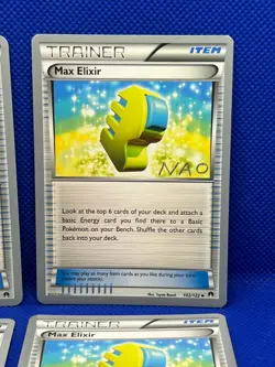 Pokemon Tcg Max Elixir 102/122 WC 2018 x4 - Image 3
