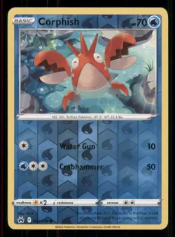 Corphish Crown Zenith #033/159 Common Reverse Holo Pokemon LP - Image 1