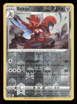 Scizor Crown Zenith #086/159 Rare Reverse Holo Pokemon LP - Image 1