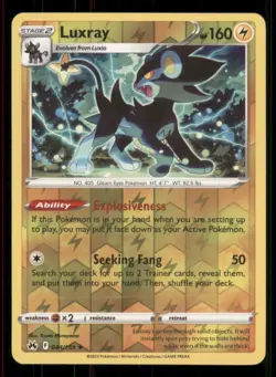 Luxray (44) Crown Zenith #044/159 Rare Reverse Holo Pokemon LP - Image 1