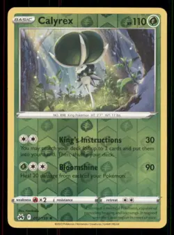 Calyrex Crown Zenith #017/159 Rare Reverse Holo Pokemon LP - Image 1