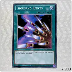 Thousand Knives - YGLD-ENB19 - Common Unlimited Yugioh - Image 1