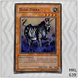Dark Zebra - MRL-084 - Common Unlimited Yugioh - Image 1
