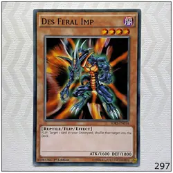 Des Feral Imp - SDKS-EN014 - Common 1st Edition Yugioh - Image 1
