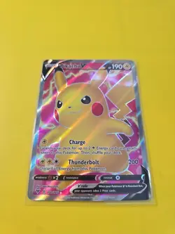 Pikachu V 170/185 Vivid Voltage Full Art Ultra Rare Holo Pokemon Card - Image 2