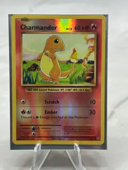 2016 Charmander Pokemon Card 9/108 ( Basic ) LV.10 60HP Reverse Holo - Image 1
