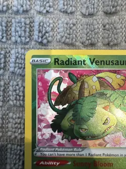 Pokemon Go Radiant Venusaur Holo TCG Card 004/078 NM Condition - Image 3