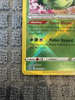 Pokemon Go Radiant Venusaur Holo TCG Card 004/078 NM Condition - Image 4