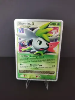 Pokemon TCG Shaymin Land Forme Holo Card LV.X 126/127 Platinum - Image 1