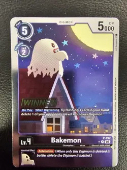 Digimon Card Game - Bakemon - Promo Winner Foil (ENG) P-192 - Image 1