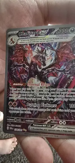 Pokemon TCG Charizard EX Holo Card Paldean Fates 234/091 SV - Image 2