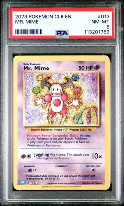 2023 Pokemon Mr. Mime - Trading Card Game Classic - 013/034 - PSA 8 NM-M - Image 2
