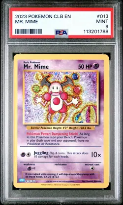 2023 Pokemon Mr. Mime - Trading Card Game Classic - 013/034 - PSA 9 MINT - Image 2