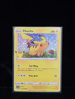 Pikachu 25th Anniversary Card SWSH039 HOLO Promo Pokemon General Mills - Image 1