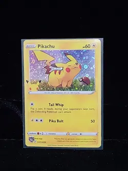 Pikachu 25th Anniversary Card SWSH039 HOLO Promo Pokemon General Mills - Image 3