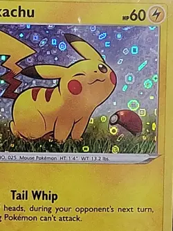Pikachu 25th Anniversary Card SWSH039 HOLO Promo Pokemon General Mills - Image 5