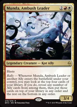 Munda, Ambush Leader - Light Play MTG Battle for Zendikar - Image 1