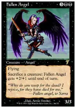Fallen Angel - Light Play MTG 7th Edition - Image 1