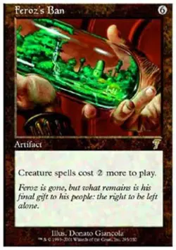 Feroz's Ban - Light Play MTG 7th Edition - Image 1