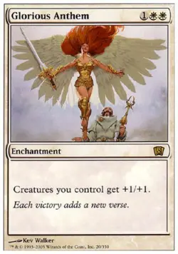 Glorious Anthem - Light Play MTG 8th Edition - Image 1