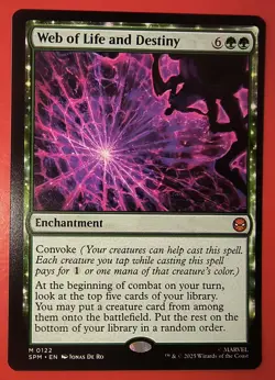 MAGIC,MTG: SPIDER-MAN, WEB OF LIFE AND DESTINY, 0122, REGULAR, MYTHIC , NM, SPM - Image 1