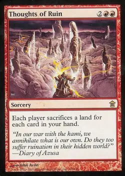 Thoughts of Ruin - Light Play MTG Saviors of Kamigawa - Image 1