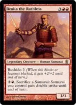 Iizuka the Ruthless - Light Play MTG Saviors of Kamigawa - Image 1