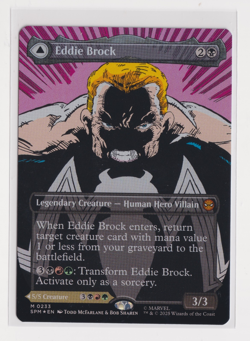 MTG x Marvel's Spider-Man Eddie Brock Venom (0233) (Borderless Foil) - NM / M - Image 1