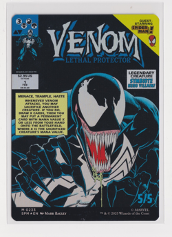 MTG x Marvel's Spider-Man Eddie Brock Venom (0233) (Borderless Foil) - NM / M - Image 2