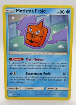 Carte Pokemon Motisma Froid 41/156 2018 Soleil et Lune 5 francaise - Image 1