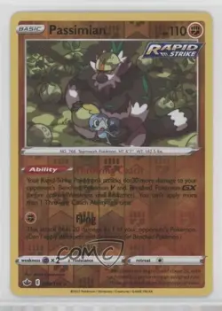 Passimian Reverse Foil Pokemon Sword & Shield Chilling Reign #088 - Image 1