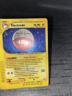 Carte Pokemon Electrode H7/H32 Holo Rare Aquapolis Wizard Francais Occasion - Image 5