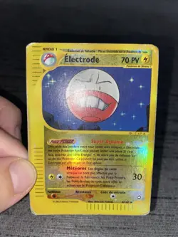 Carte Pokemon Electrode 8/147 Rare Reverse Aquapolis Wizard Francais Occasion - Image 4