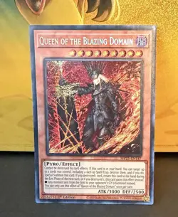 Yugioh! Queen of the Blazing Domain MP25-EN147 Prismatic Secret Rare - Image 1