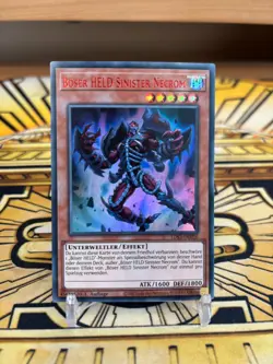 Yugioh Boser HELD Sinister Necrom Red Ultra Rare LDS3-DE026 - Image 1