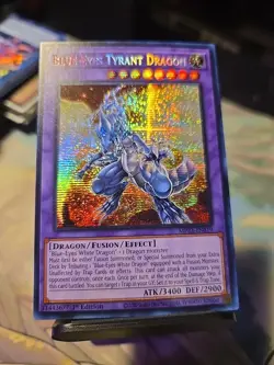 🔥 Yugioh BLUE-EYES TYRANT DRAGON MP23-EN019 PRISMATIC SECRET RARE NM 1ST ED - Image 1