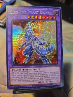 🔥 Yugioh BLUE-EYES TYRANT DRAGON MP23-EN019 PRISMATIC SECRET RARE NM 1ST ED - Image 2