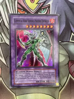 DP05-EN013 Elemental Hero Shining Phoenix Enforcer Super 1st Ed NM Yugioh Card - Image 1