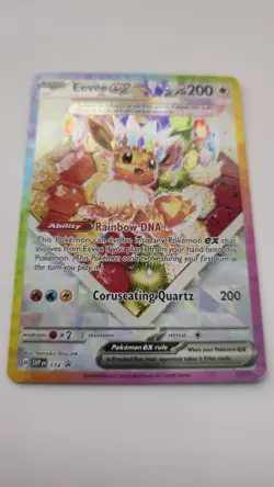 Eevee ex SVP 174 Scarlet & Violet Full Art Black Star Promo Holo Pokemon Card - Image 1