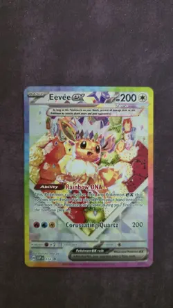 Eevee ex SVP 174 Scarlet & Violet Full Art Black Star Promo Holo Pokemon Card - Image 3