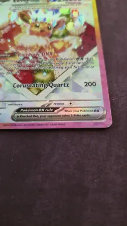 Eevee ex SVP 174 Scarlet & Violet Full Art Black Star Promo Holo Pokemon Card - Image 5
